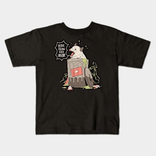 Please Follow and Subscribe Opossum by Tobe Fonseca Kids T-Shirt